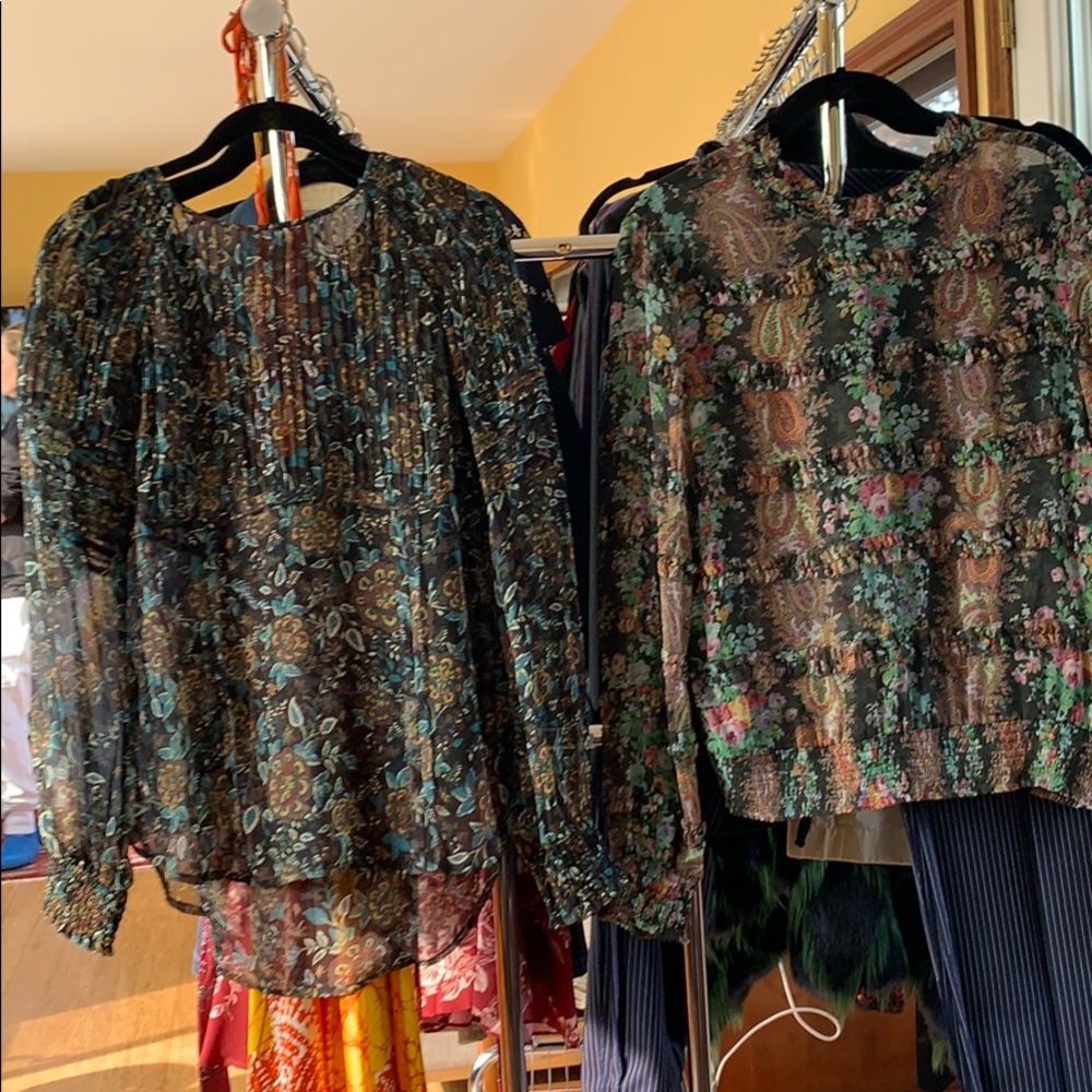 Veronica Beard: TWO PACK! Sheer tops for Fall!